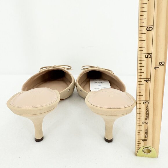 Time and Tru Women's Studded Kitten Heel Tan Mules Shoes Size 10 NWOB - Picture 10 of 12